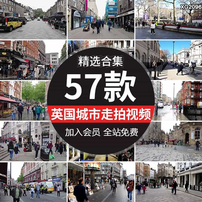 国外英国伦敦城市白天走拍漫步视角走路步行人流街景街道视频素材