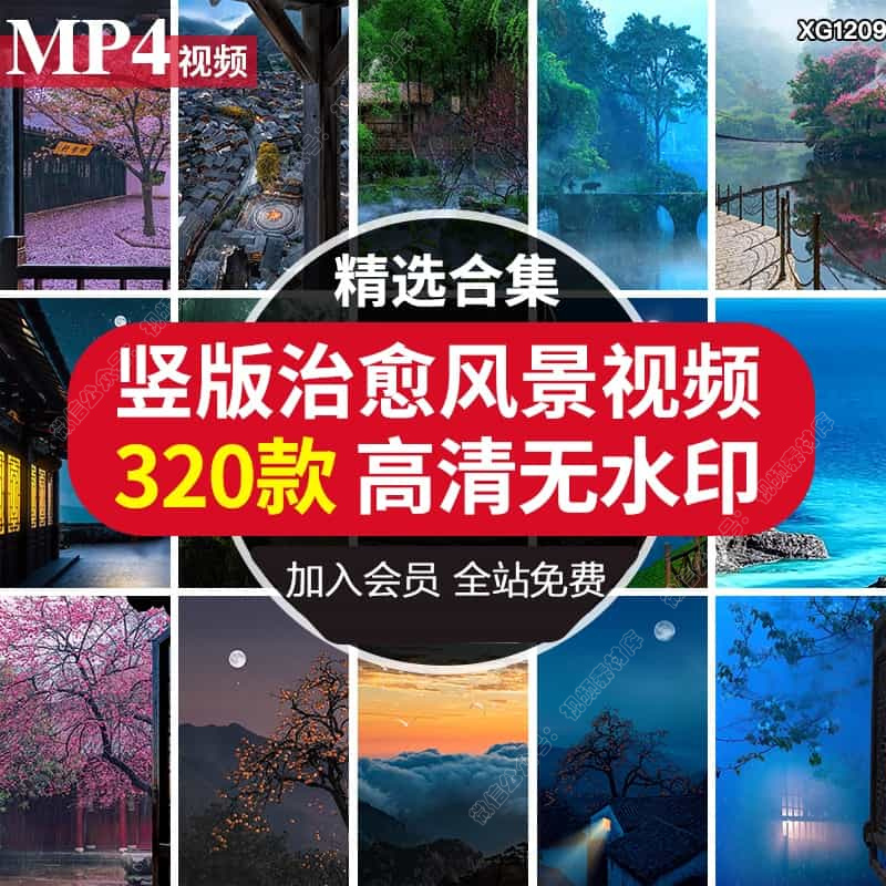 治愈系深夜风景竖版竖屏唯美星空夜景月亮抖音快手短视频高清素材