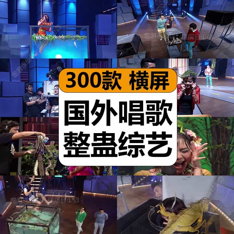 国外唱歌整蛊综艺节目娱乐恶搞笑奇葩猎奇高清中视频计划解说素材